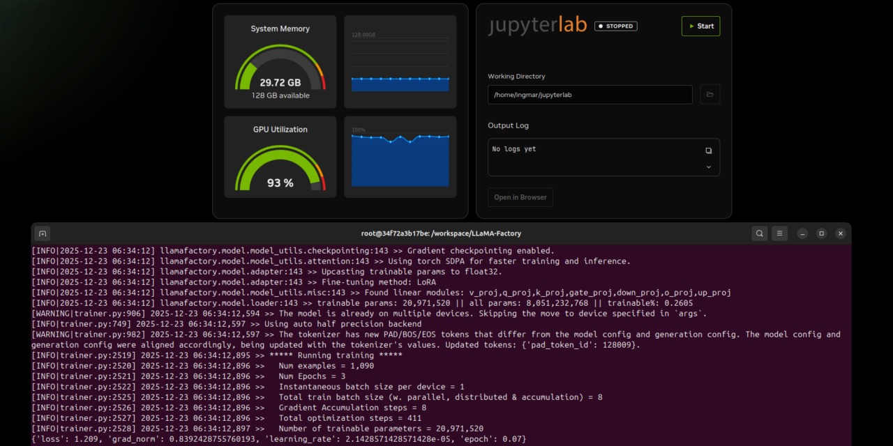 Installing LLaMA Factory on Gigabyte AI TOP ATOM: Fine-tuning Language Models with LoRA and QLoRA