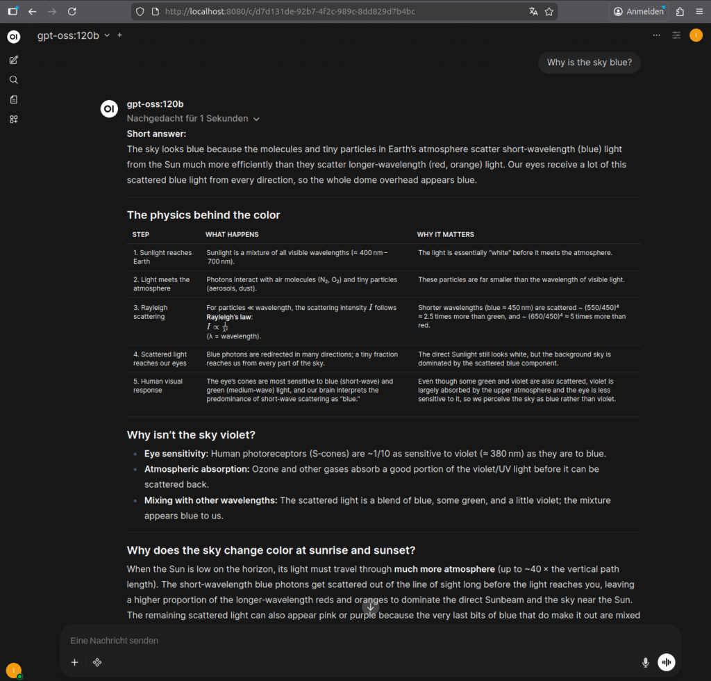 GIGABYTE AI TOP ATOM - Open-WebUI Interface