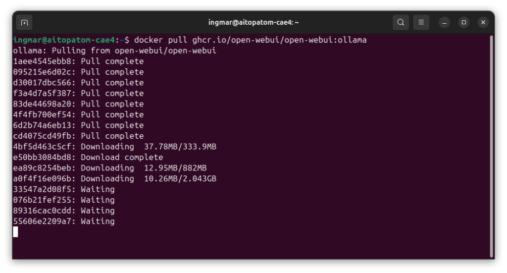 GIGABYTE AI TOP ATOM - Open-WebUI-docker
