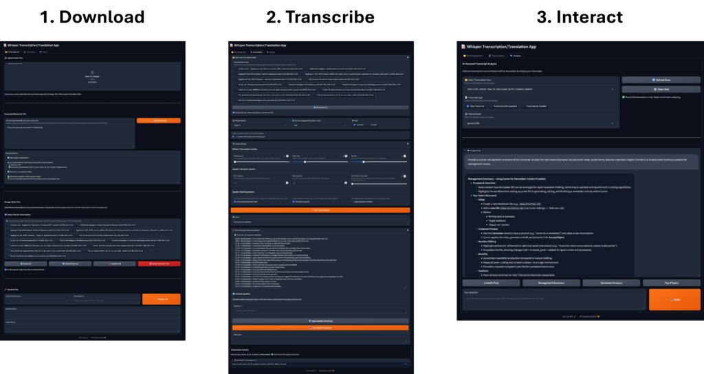 Whisper PyAnnote Diarization App Process