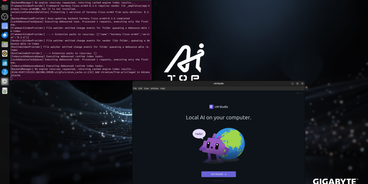 Installing LM Studio on Gigabyte AI TOP ATOM: User-friendly GUI with OpenAI-compatible API for local LLMs