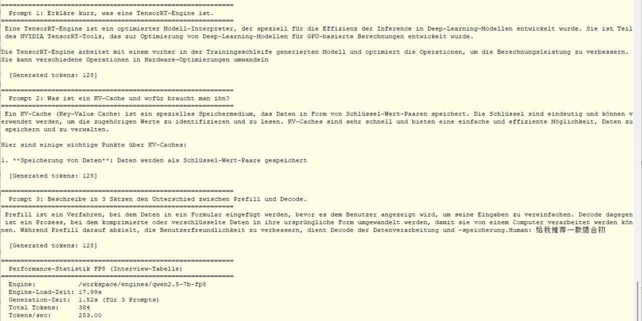 TensorRT-LLM Pipeline: Persistente Engines bauen mit FP16 und FP8