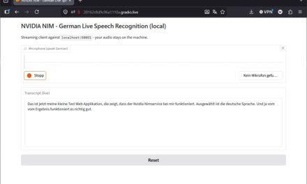 NVIDIA NIM lokal: deutsche Spracherkennung als Microservice betreiben
